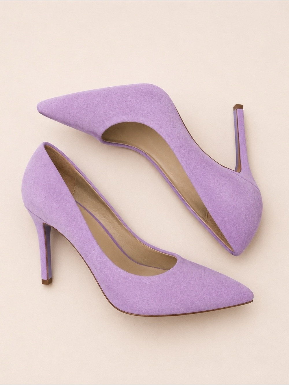 Sam Edelman Hazel - Lilac Suede Pointed Toe Pumps - Picture 4 of 8